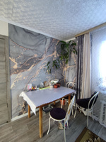 Фотообои на стену флизелиновые - мраморная стена - 300 x 270см. Моющиеся виниловые обои на кухню. #1, Елена Ш.