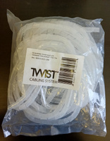 Гибкий кабельный органайзер TWIST, спиральный / монтажная лента спиральная / обмотка для кабеля и проводов, серый, 10м, 12мм #8, Павел