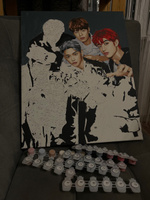 Stray Kids K-POP Музыка  Корейская группа картина по номерам на холсте 40х50 #27, Оксана К.