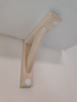 Настенный комплект кронштейнов для полок деревянных - 2 шт, 4х16.5х20 см #1, Александра И.