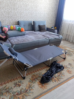 Кровать раскладная туристическая металлическая 190*68*30 см, походная кровать,Серый #7, Павел П.