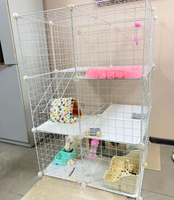 Клетка для собаки, кошки PetPaw вольер для животных, 6 блоков белый #59, Виктория Е.