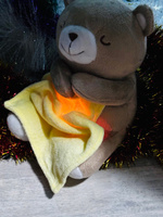 Ночник детский babypolis, мягкая игрушка мишка светильник с проектором, белым шумом и датчиком плача #87, Милана 