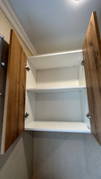 Кухонный модуль навесной двухдверный шкаф настенный корпус белый фасад ДУБ ВОТАН на 600 мм #54, Марина М.