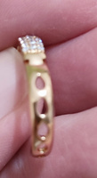 Серьги кольца Xuping со стразами, гипоаллергенные медицинский сплав #5, А А.