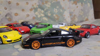 Машинка WELLY PORSCHE 911 GT3 RS Черный / модель машины 1:38 с пружинным механизмом #41, Виктор С.