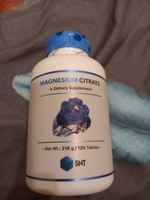 SNT MAGNESIUM CITRATE / СНТ МАГНИЯ ЦИТРАТ (для успокоения организма), 200 мг, 120 таблеток #6, Екатерина К.