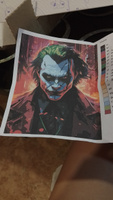 Картина по номерам Джокер, Бэтмен, DC, Хит Лэджер 40х50 #6, Екатерина С.
