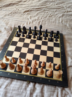 Шахматы деревянные большие утяжеленные Гроссмейстер №7 венге, размер 49х49 см, гроссмейстерские с утяжелением, настольные игры, подарок для мужчины мужа, папы, парня #48, Sergey S.