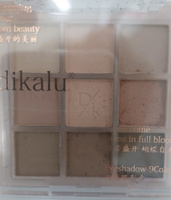 DIKALU Тени для век нюдовые матовые Eyeshadow Palette 9 Colors, 08 Taro Tea #14, Елена С.