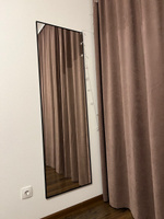 Интерьерное декоративное зеркало большое прямоугольное в раме на стену в спальню, TODA ALMA 160х50 см. Черное #127, Евгения М.