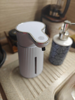 Диспенсер для жидкого мыла сенсорный, USB, белый / автоматический дозатор для моющего средства, геля или шампуня для ванной или кухни #80, Михаил П.