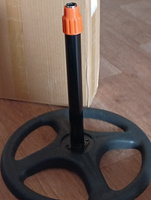 Мощный напольный вентилятор 3 скорости 5 лопастей крепкий оранжевый черный #4, Юлия Б.