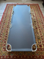 Кровать раскладушка туристическая, кемпинговая походная кровать 190х68х30 см, цвет серый #7, Ольга А.