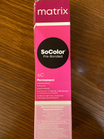 MATRIX Крем - краска SoColor для волос, перманентная (6C темный блондин медный - 6.4), 90 мл #284, Земфира А.
