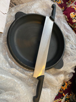 Крышка-сковорода чугунная для казана 12 литров Узбекистан #2, Рано О.