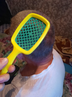 Расческа для волос массажная продувная брашинг для укладки мокрых, кудрявых, нарощенных волос #1, Пользователь OZON
