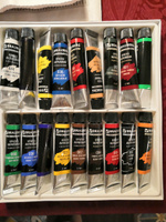 Акриловые краски художественные профессиональные в тубах для рисования, набор из 18 цветов по 12 мл, Brauberg ART Classic #45, Наталья С.