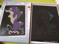 Картина из пайеток для детей "Дельфин" (Детский набор для творчества) Десятое королевство #6, Ахунова Альбина Ринатовна