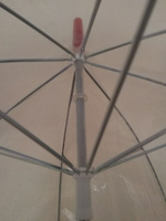 Зонт прозрачный купол красный Эврика #28, К Наталья