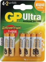 Батарейки мизинчиковые GP Ultra 24A (LR03) AAA 1,5V щелочные (алкалиновые), 6 шт #83, Евгений