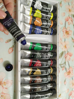 Акриловые краски художественные профессиональные в тубах для рисования, набор из 12 цветов по 12 мл, Brauberg ART Classic #88, Ida