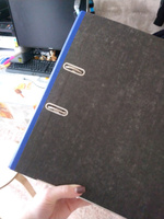Папка-регистратор с арочным механизмом Berlingo Standard, А4, картон, 50 мм, мрамор с синим корешком, 450 л #16, Елена Л.