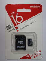 16 Гб Карта памяти SmartBuy Ultra Speed microSDHC (SB16GBSDCL10-01) #140, наталья