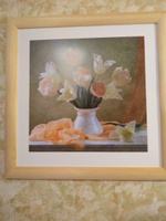 Картина в раме Postermarket "Тюльпаны в вазе", 40 х 40 см #7, Алсу П.