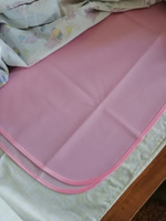 Клеенка детская в кроватку 70*100 см (+/- 2 см) с окантовкой Чудо-чадо, КОЛ14-002, розовая / для новорожденных на кровать подкладная многоразовая #12, Евгений П.