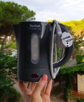 Электрический чайник Tefal Travel’City KO120B30, серый #62, Ольга