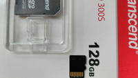 128 Гб Карта памяти Transcend 300S MicroSDXC + SD адаптер (TS128GUSD300S-A), UHS-I, U3 A1 #63, Виталий
