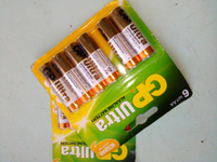 Батарейки пальчиковые GP Ultra 15А (LR06) АА 1,5V щелочные (алкалиновые), 6 шт #121, Надежда