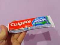 Зубная паста Colgate Тройное действие Натуральная мята для защиты от кариеса, удаления потемнений с зубов и свежего дыхания, 100 мл (4 шт) #158, ПД УДАЛЕНЫ