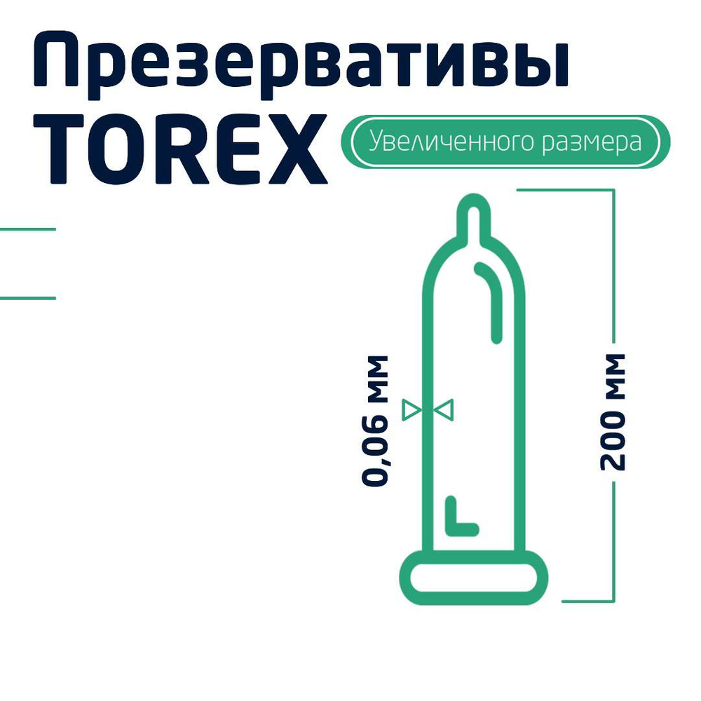 Презервативы увеличенного размера XL Torex 12 штук - купить с доставкой по  выгодным ценам в интернет-магазине OZON (217564691)