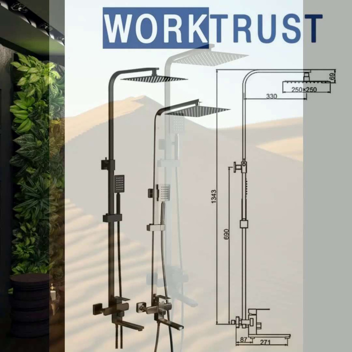 Gappo g2491-6. Душевая стойка с термостатом gappo g2491-6. Термостат/черный. Душевой комплект gappo g2491-56. Лейка/верх/душ).